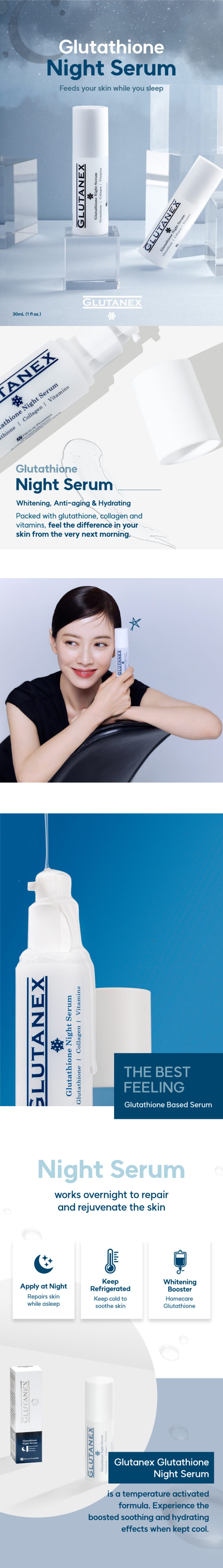 Glutanex Night Serum - Glutanex Where Science Meets Timeless Beauty