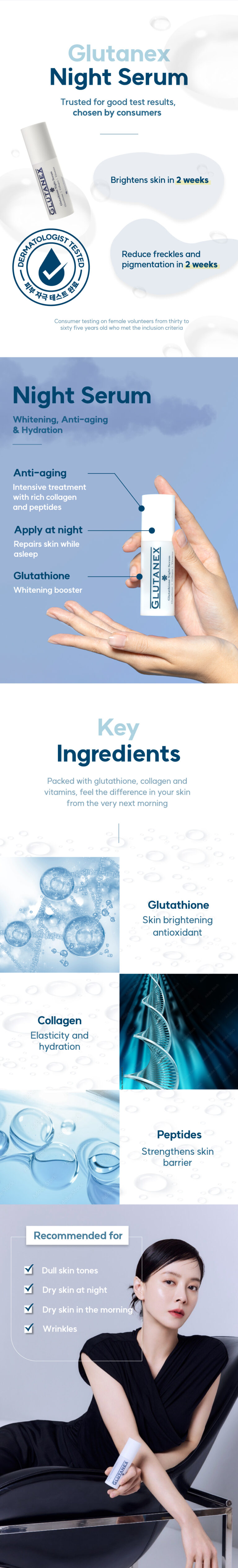 Glutanex Night Serum - Glutanex Where Science Meets Timeless Beauty |  Official